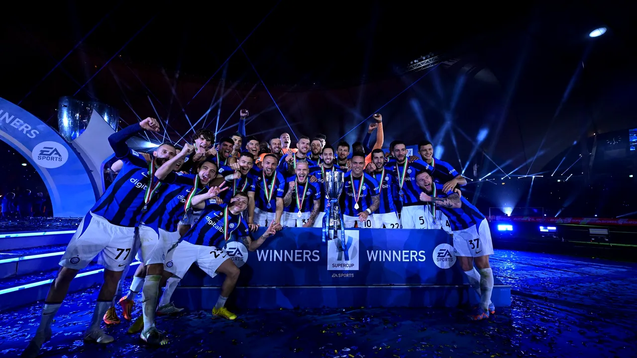 Inter învinge rivala AC Milan într-o finală după 12 ani şi intră în posesia Supercupei Italiei