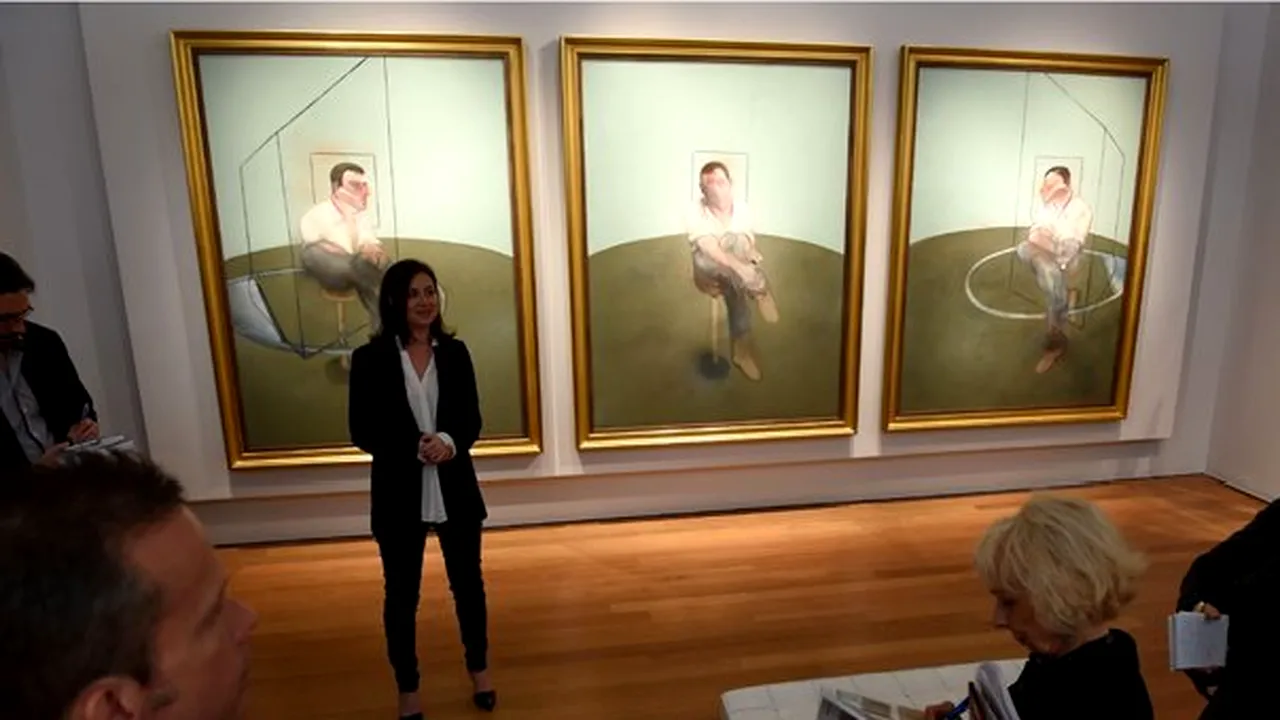 Un triptic de Francis Bacon estimat la 75 de milioane de dolari, scos la licitaţie pe 13 mai - FOTO
