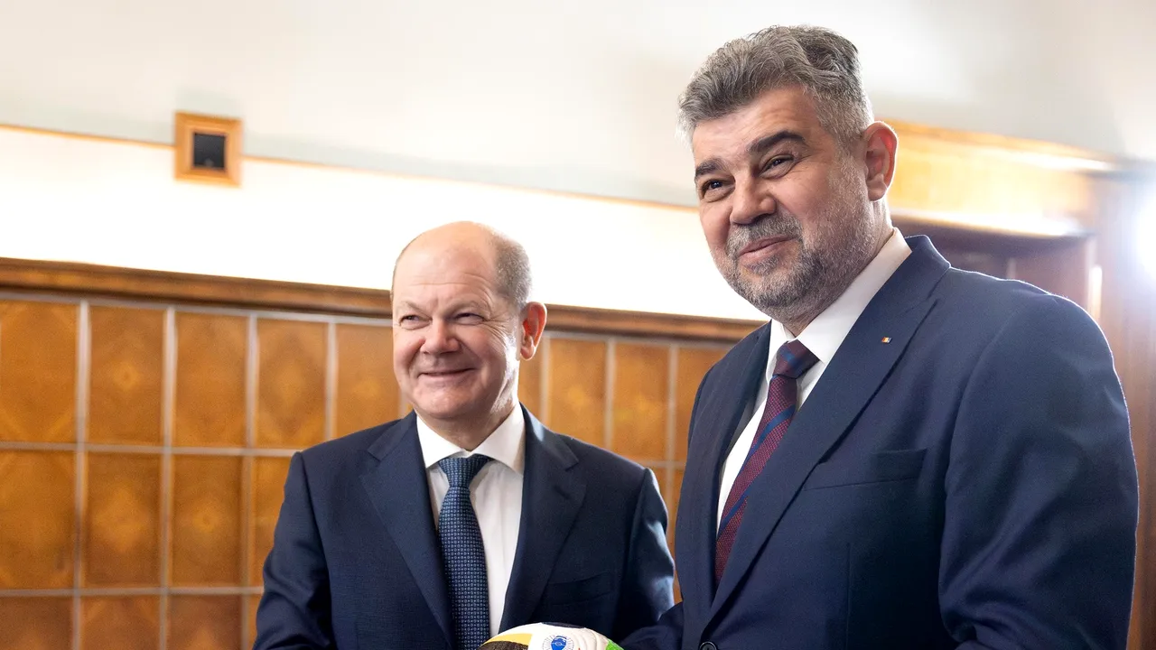 Mesajul lui Marcel Ciolacu şi Olaf Scholz înainte de Campionatul European de Fotbal din Germania