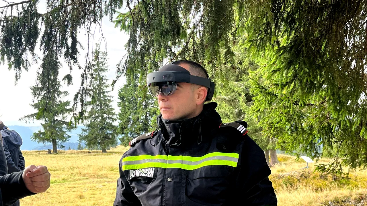 Pompierii folosesc VR să se antreneze pentru incendiile de pădure. Cum a decurs exerciţiul Silvanus din Pasul Rotunda