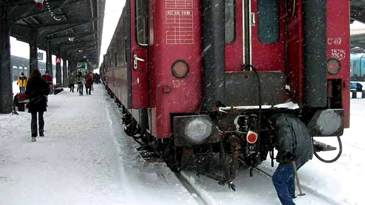 25 de trenuri personale vor fi anulate vineri din cauza gerului