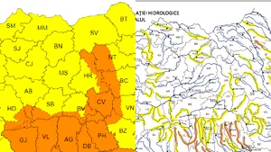 România se pregăteşte de ploile masive din weekend. Coduri emise de ANM şi INHGA. A fost convocat Comitetul pentru situaţii de urgenţă