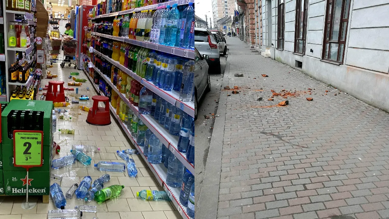 Urmările cutremurului de 5,7: avarii la clădiri şi maşini, oamenii au ieşit în stradă / A fost activată o grupă operativă pentru monitorizarea sistemului de intervenţie în situaţie de urgenţă