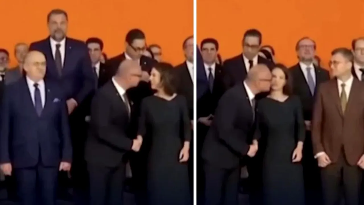 Gest nemaivăzut în politica mare: ministrul croat de Externe a dat s-o sărute pe ministrul german Baerbock. Reacţii dure