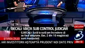 Antena 3, somată pentru prezentarea unei imagini cu judecătoarea care l-a arestat pe Becali