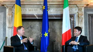 Klaus Iohannis a discutat cu premierul italian Giuseppe Conte despre Summitul UE de la Sibiu