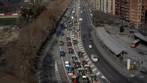 Circulaţia din Madrid este perturbată de protestele fermierilor