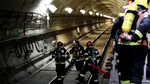 Exercițiul „Seism 2025”, continuat la metrou. O garnitură de tren a fost prinsă sub dărâmături