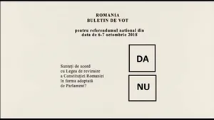 Buletin de vot, REFERENDUM pentru familie. Întrebarea adresată românilor / REZULTATE EXIT POLL
