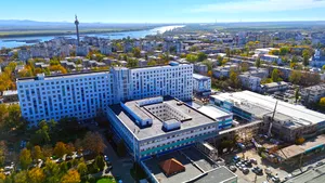 The medical heliport in Galați will be connected to the hospital through a spectacular walkway