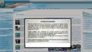 MAI, avertizat de cetăţeni că i-a fost clonat site-ul cu unul prin care se cer bani şi date personale