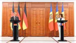 Maia Sandu, către Olaf Scholz: Facem paşi fermi spre aderarea la UE