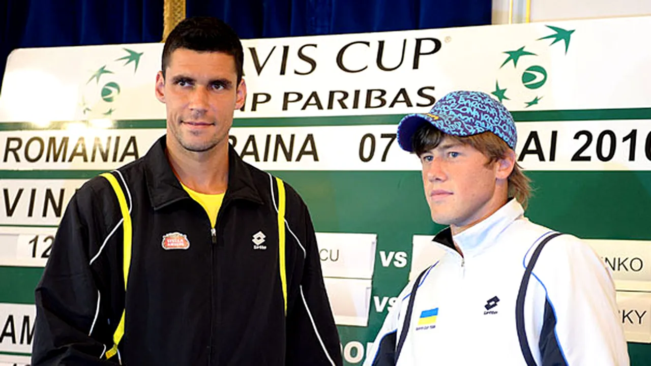 Cupa Davis: Hănescu îl învinge pe Marcenko; România - Ucraina, scor 1-0
