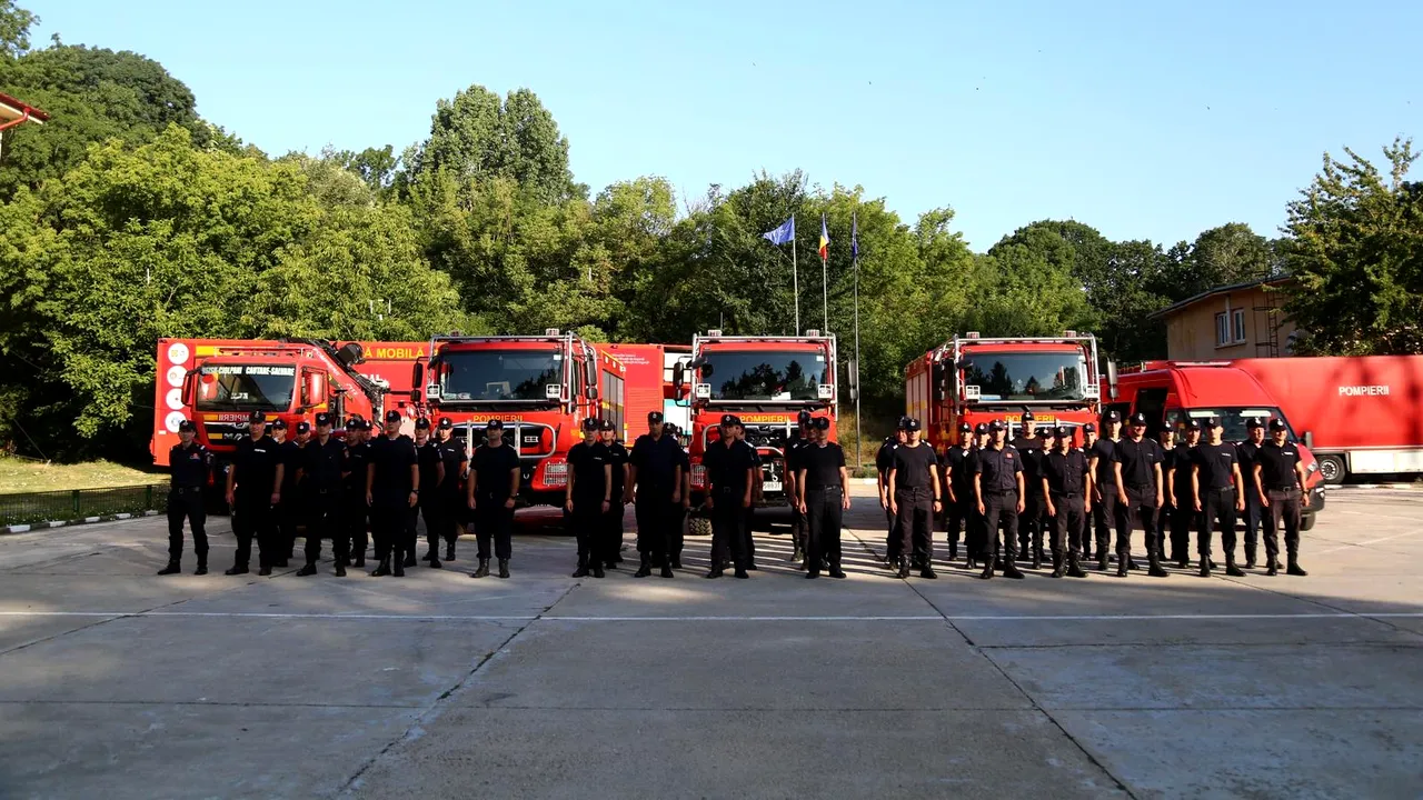 Un nou modul de intervenţie pentru stingerea incendiilor trimis de România în Grecia