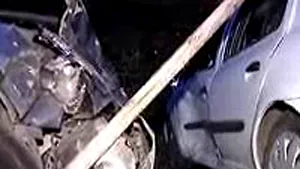 Accident soldat cu trei răniţi şi şapte maşini avariate, în Capitală (Video)