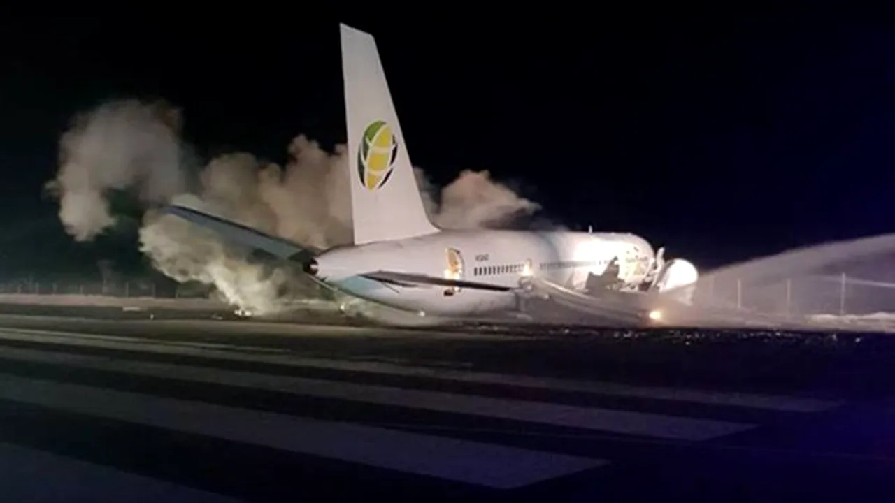 INCIDENT AVIATIC: Un avion cu 126 de persoane la bord, care a decolat din Toronto, a aterizat forţat în Guyana. Şase oameni au fost răniţi | VIDEO