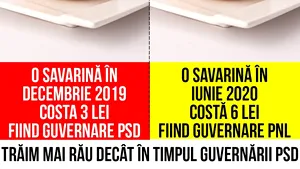 Postare „savurată” de sute de fani ai unei pagini PSD. Preţul la savarine, critică la adresa guvernării liberale