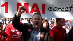 Romanian Social Democrat Members, Party Supporters Protest Against Govt On Workers’ Day