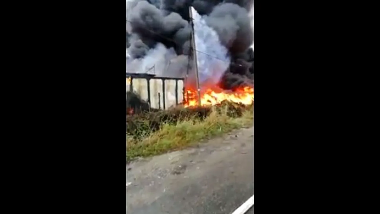 Pompierii încă se luptă cu incendiul din Vâlcea, la aproape 20 de ore de la izbucnire