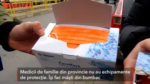Medicii de familie din provincie nu au echipamente de protecţie. Îşi fac măşti singuri din bumbac