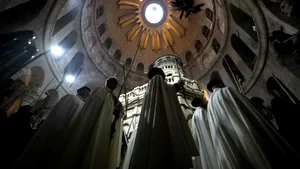 Slujbă dedicată Papei Francisc, la Biserica Sfântului Mormânt