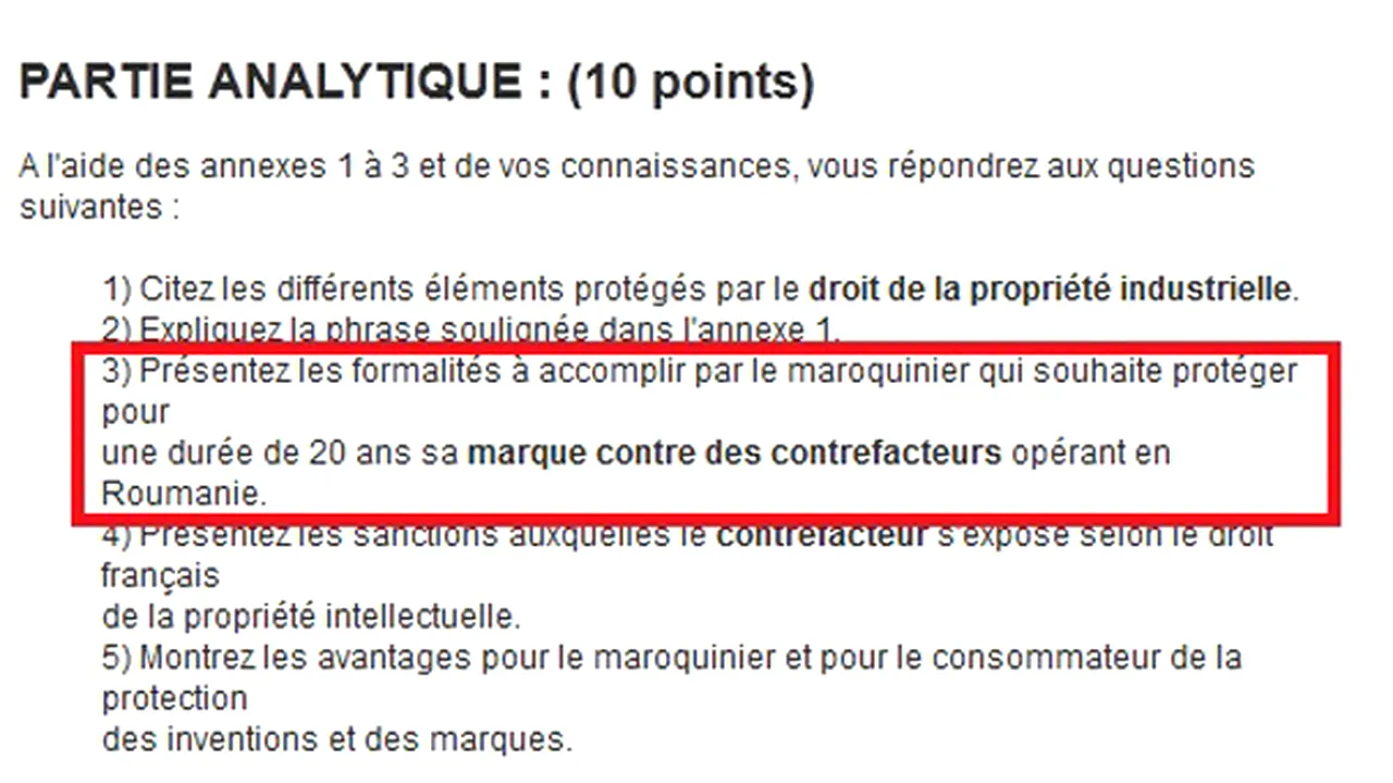 Subiect insultător la adresa românilor la bacalaureatul francez. Care a fost reacţia Ambasadei României