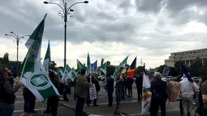 FOTO În jur de o sută de persoane participă la Marşul normalităţii