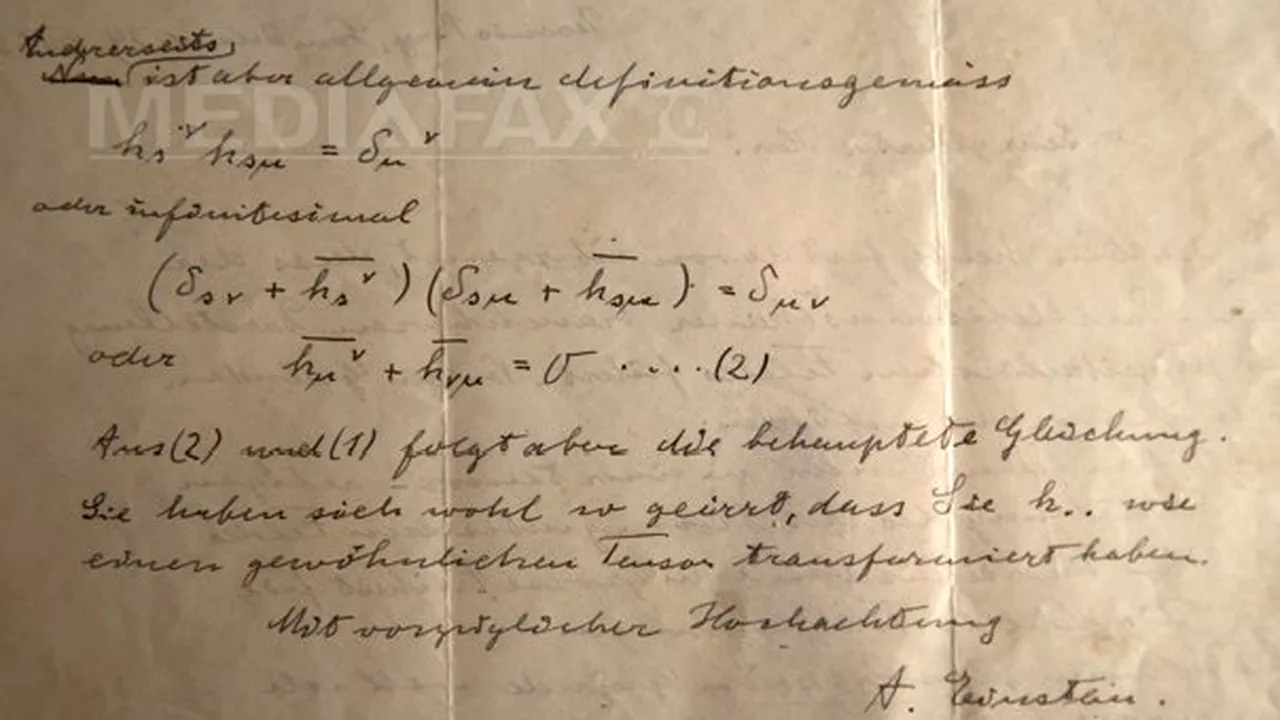Mii de documente ale fizicianului Albert Einstein pot fi consultate gratuit pe internet