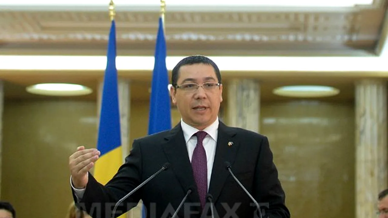 Ponta: Foştii preşedinţi ai României trebuie să fie senatori de drept