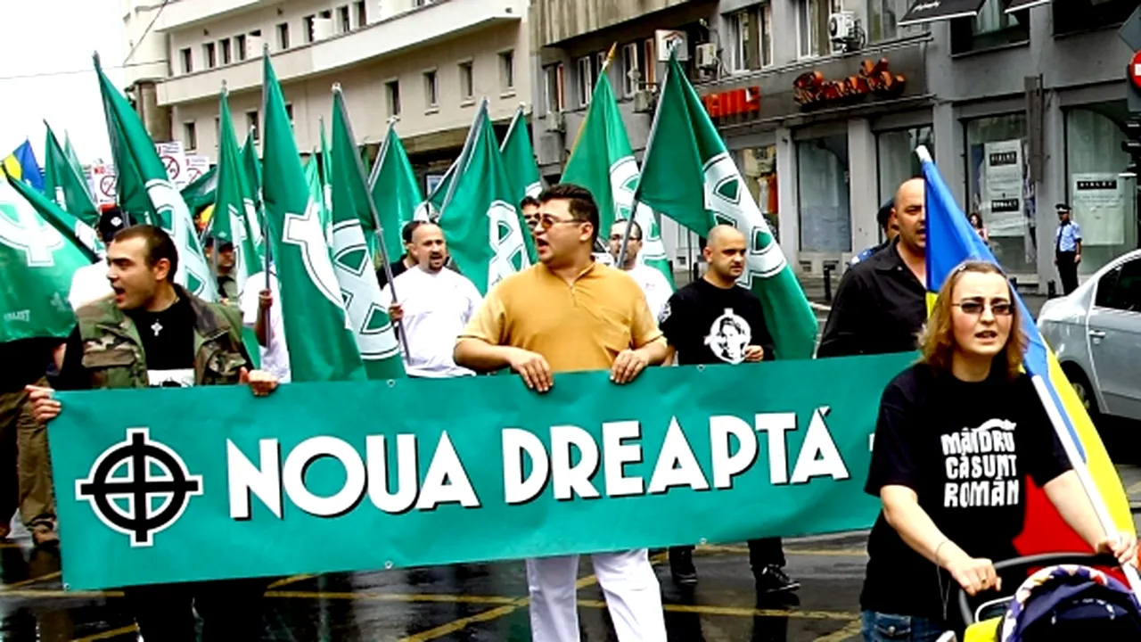 Noua Dreaptă a protestat, printr-un miting la Cluj-Napoca, faţă de regionalizarea propusă de UDMR