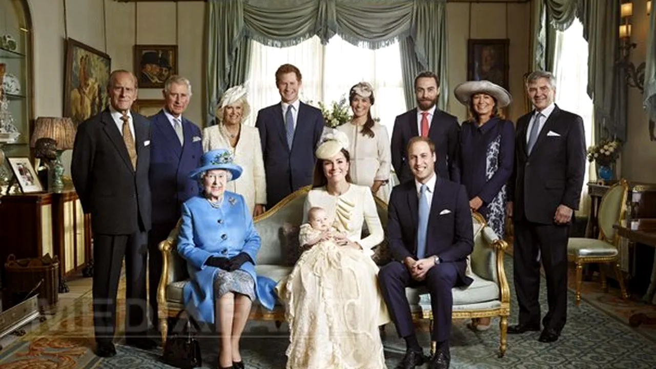 Patru generaţii din familia regală britanică, într-o fotografie istorică a prinţului George