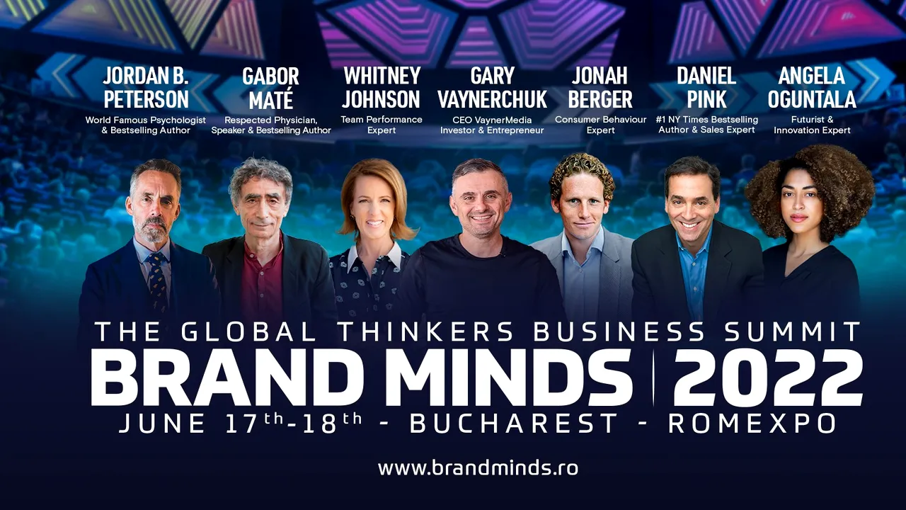 DR. GABOR MATÉ VINE ÎN ROMÂNIA, LA BRAND MINDS 2022