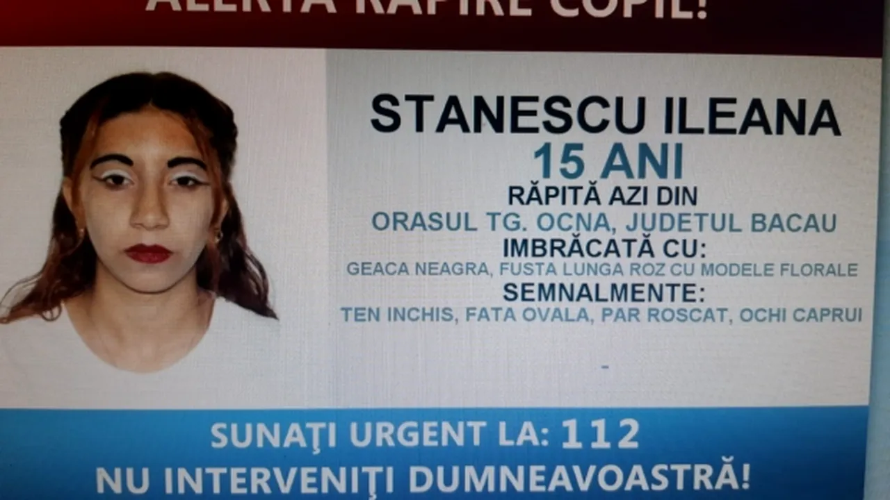S-a declanşat mecanismul „Alertă răpire copil”, după ce o fată a fost urcată cu forţa într-o maşină