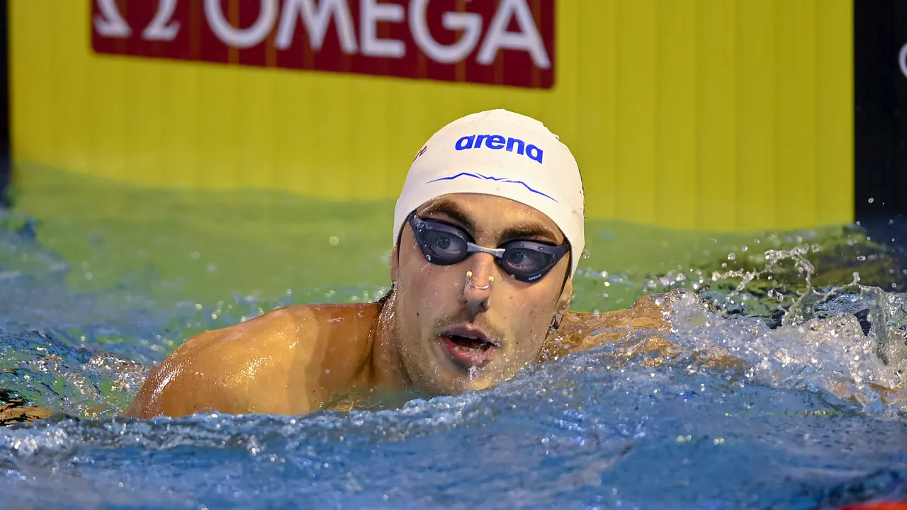Campionatul European de Înot: Andrei Ungur, medalie de bronz la 100 m spate