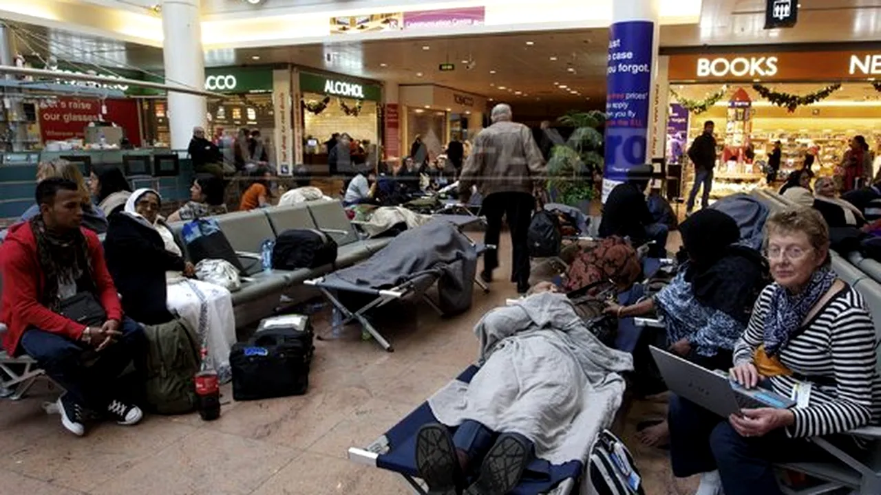 Ninsorile împiedică orice decolare şi aterizare la aeroportul din Frankfurt
