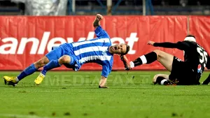 Nicuşor Bancu, fractură de tibie şi peroneu după un fault al lui Şeroni. Mesajul lui Şeroni pentru colegul său - FOTO