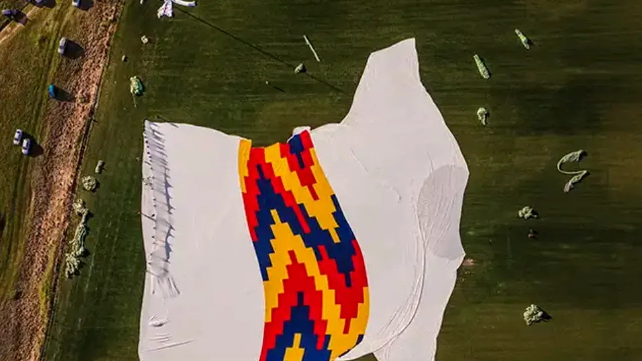 România intră în Cartea Recordurilor cu cel mai mare tricou din lume realizat din materiale reciclate