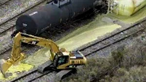 Mii de persoane evacuate dintr-un oraş din SUA, după deraierea unui tren (Video ProTv)
