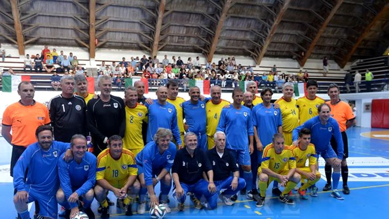 România învinsă de Italia, scor 3-1, într-un demonstrativ al gloriilor organizat în scopuri caritabile - FOTO