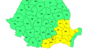 METEO. Cod galben de caniculă și furtuni în România. Temperaturi de 37 de grade și vijelii