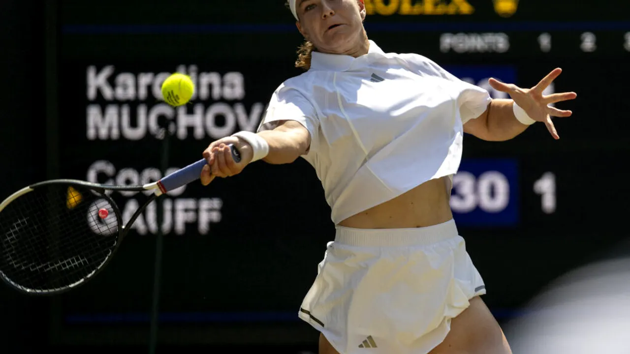 Karolina Muchova, în prima finală de la Wimbledon după un thriller cu Coco Gauff. Cehia va avea o campioană sigură
