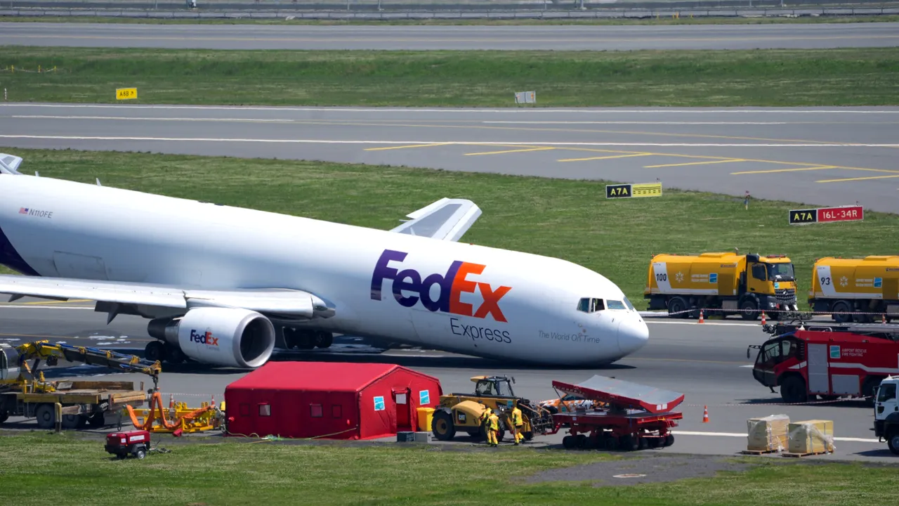 Un avion cargo a aterizat la Istanbul fără să i se deschidă partea din faţă a trenului de aterizare