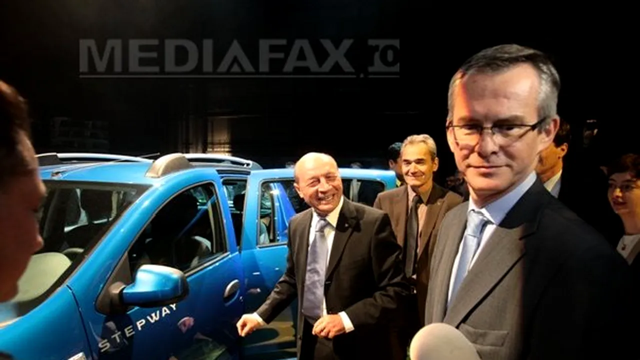 Reprezentanţii Dacia l-au informat pe Băsescu despre lansarea unui nou model în 2013