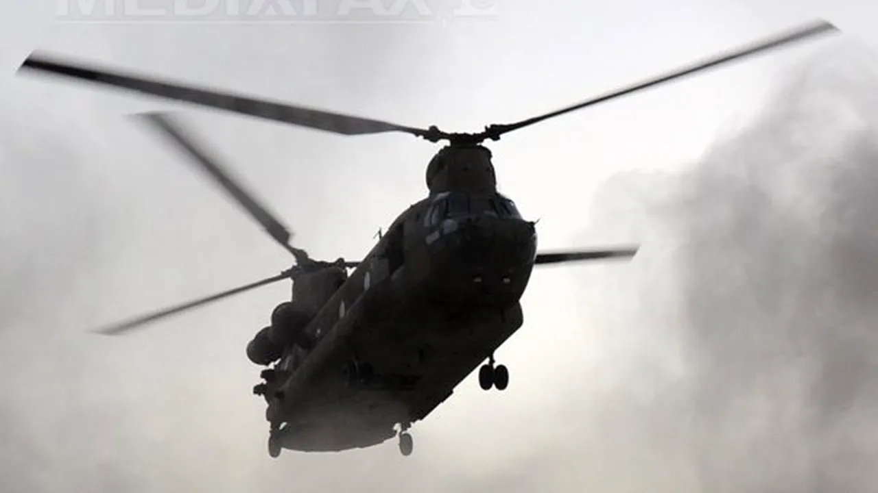 Un elicopter NATO s-a prăbuşit în Afganistan