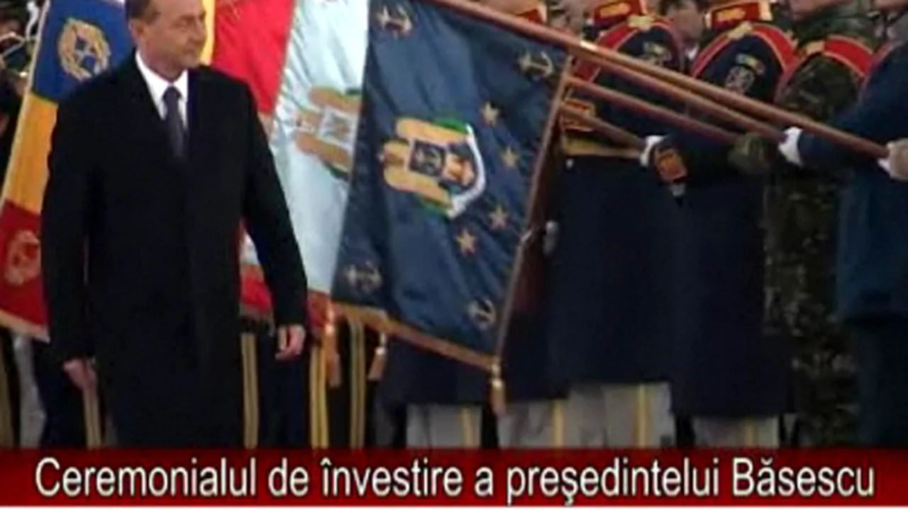 Preşedintele Băsescu a participat la ceremonialul de învestire