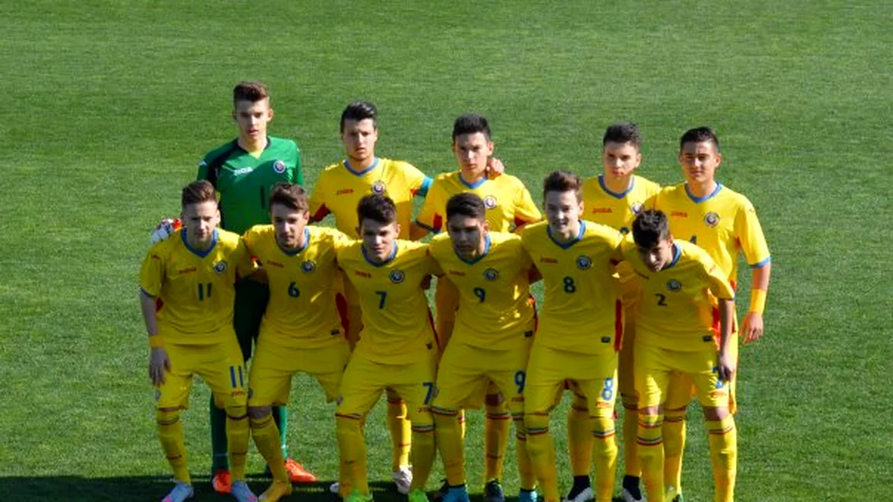 Stagiu de pregătire şi două meciuri amicale cu Franţa pentru naţionala de fotbal U15 a României