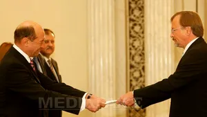 Preşedintele Băsescu l-a decorat pe ambasadorul Norvegiei, Øystein Hovdkinn