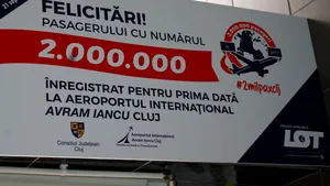 Record de trafic aerian: Aeroportul din Cluj, tranzitat de două milioane de pasageri
