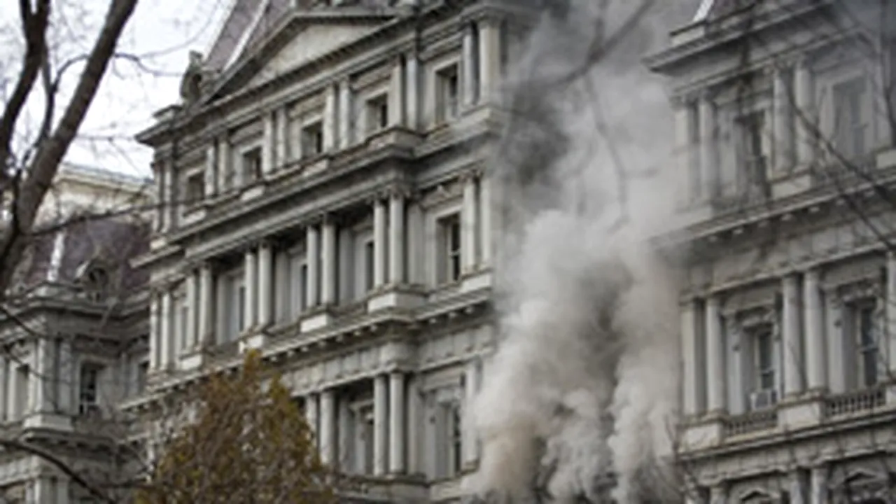 Biroul lui Dick Cheney, avariat de un incendiu