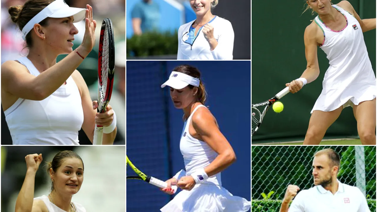 Adversarii sportivilor români la turneul de tenis de la Wimbledon. Cu cine vor juca Halep, Niculescu, Cîrstea, Begu, Bogdan şi Copil 